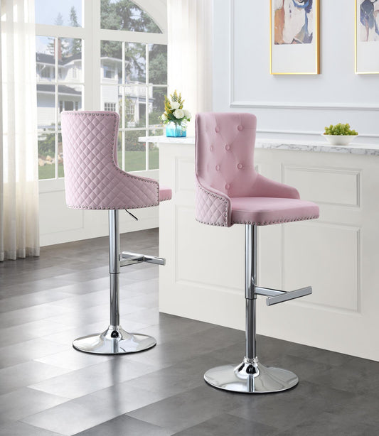 ST115 - Velvet Bar Stool (Set of 2)