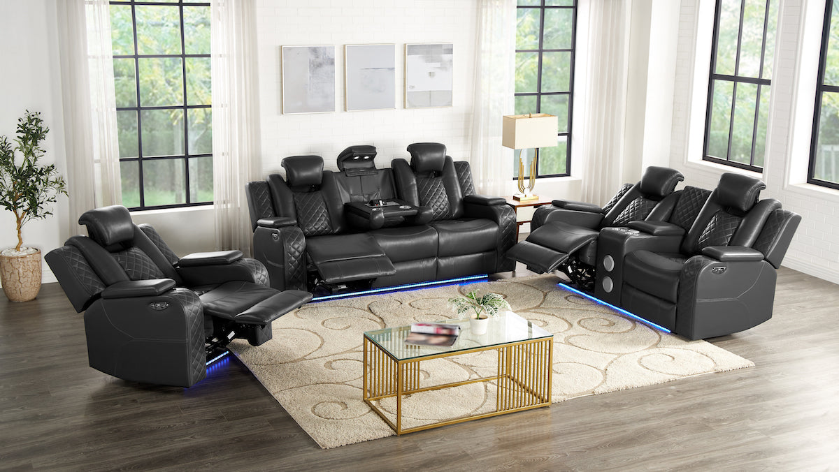 2-Pc Dual Reclining Sofa & Loveseat