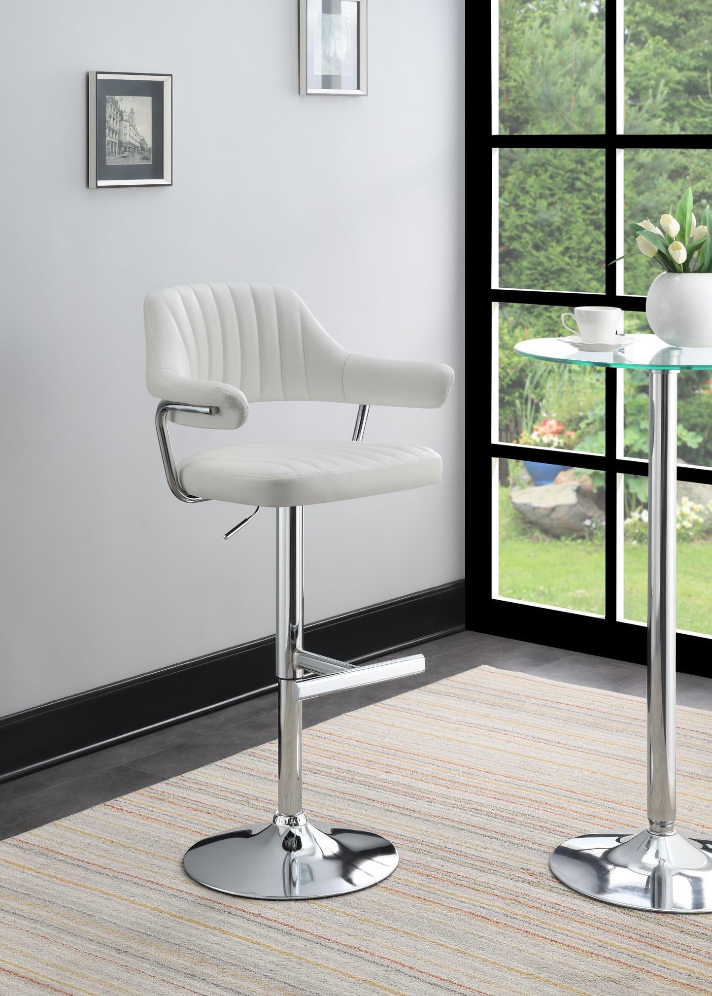 ST125 - Faux Leather Bar Stool (Set of 2)