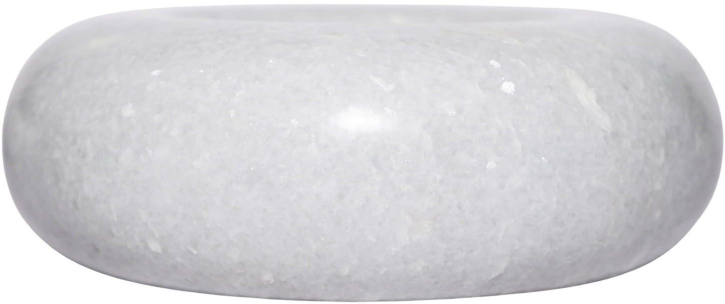 Bellamare - Genuine Carrara Marble Decorative Bowl - White