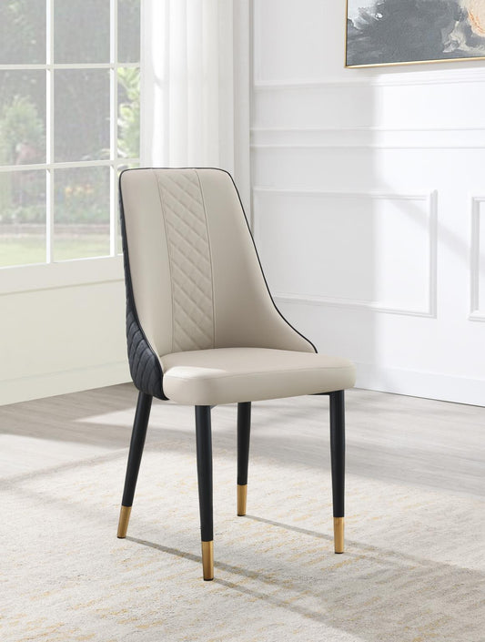 D211 - Side Chair (Set of 2) - Black / Gray