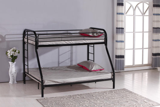 S130 - Twin / Full Bunk Bed - Black