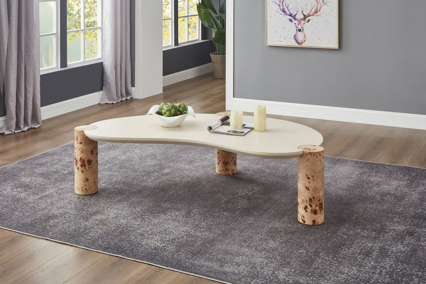 Thor - Burl Wood Coffee Table - Natural