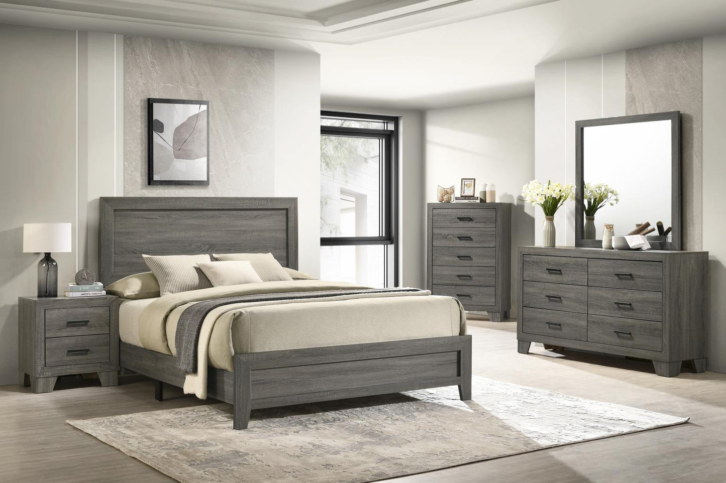 7-Pc Platform Bedroom Set