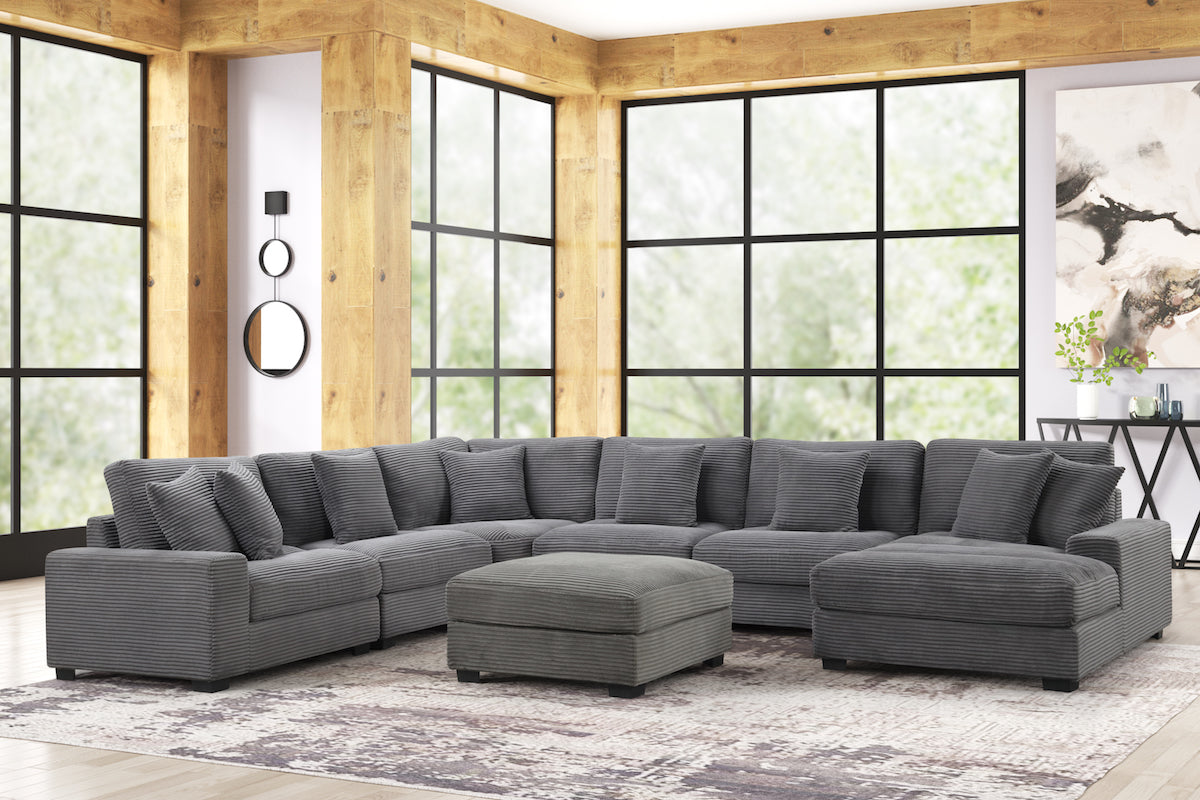 6-Pc Corduroy Sectional