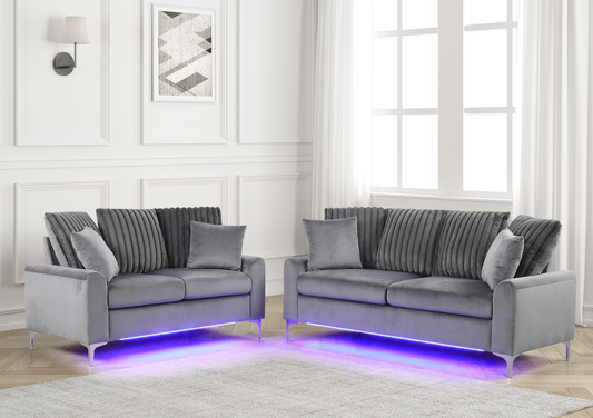 2-Pc Sofa & Loveseat