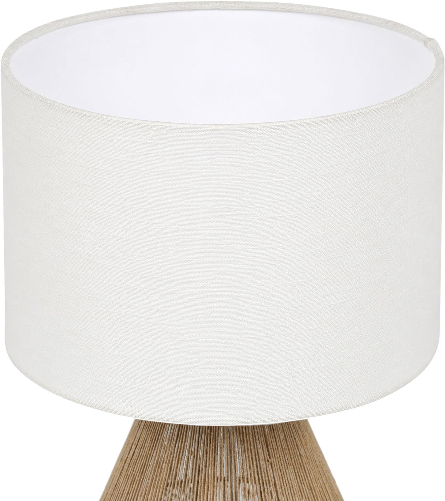 Soraya - Jute And Cotton Table Lamp - Beige