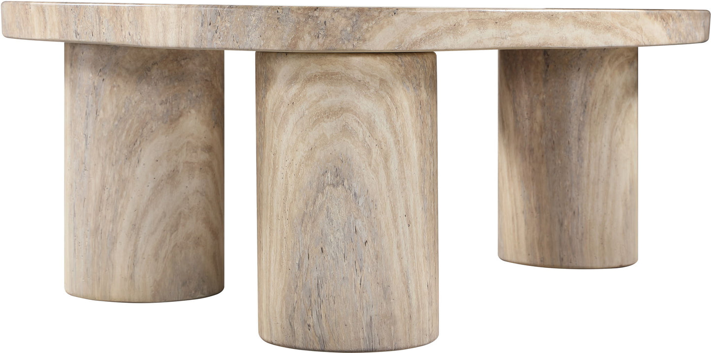 Teramo - Traverine Concrete Indoor/Outdoor Coffee Table