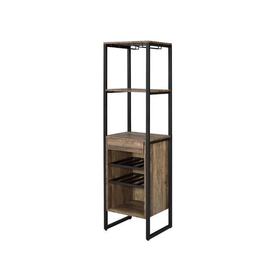 Narik - Wine Rack - Weathered Oak