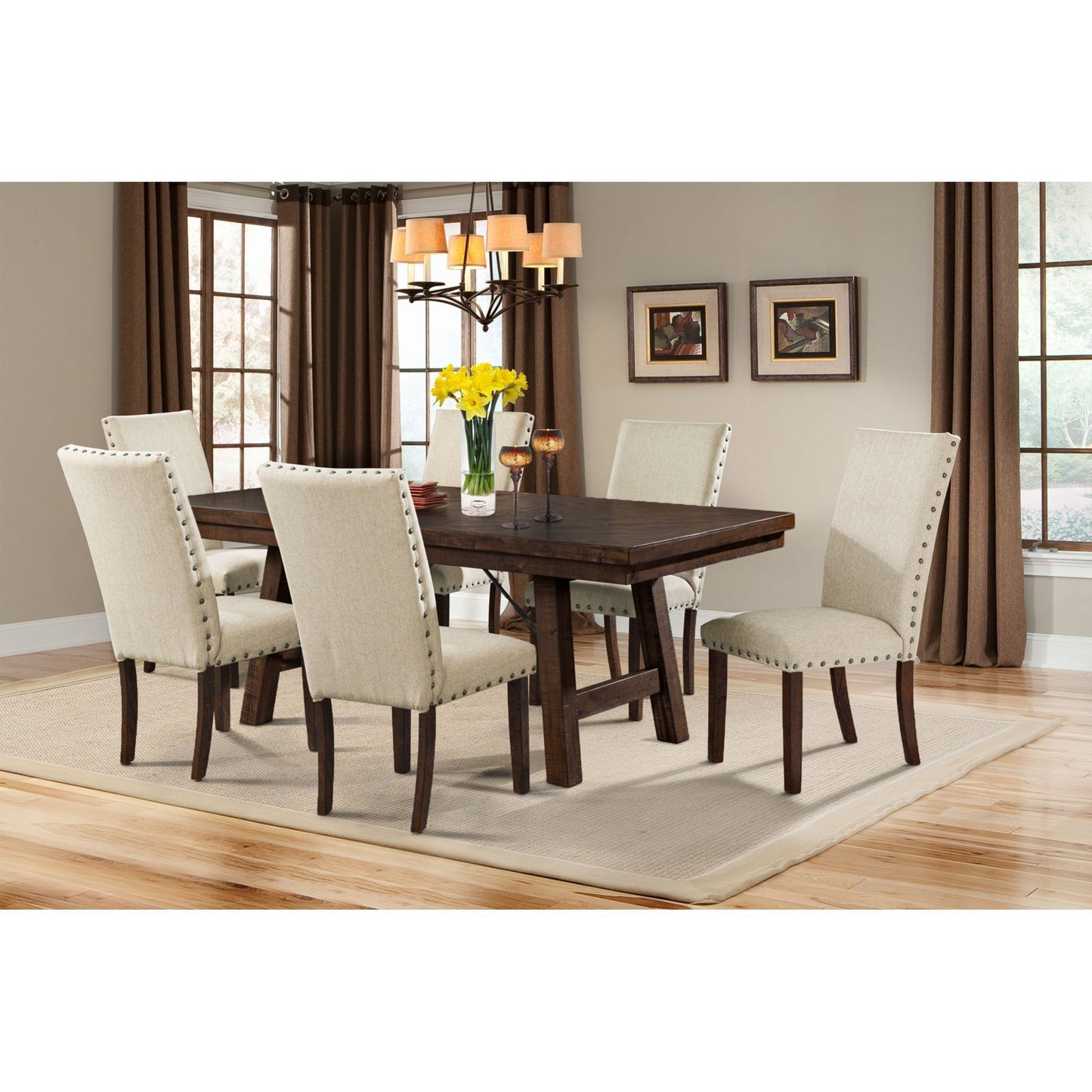 Jax - Upholstered Side Chair (Set of 2) - Cream