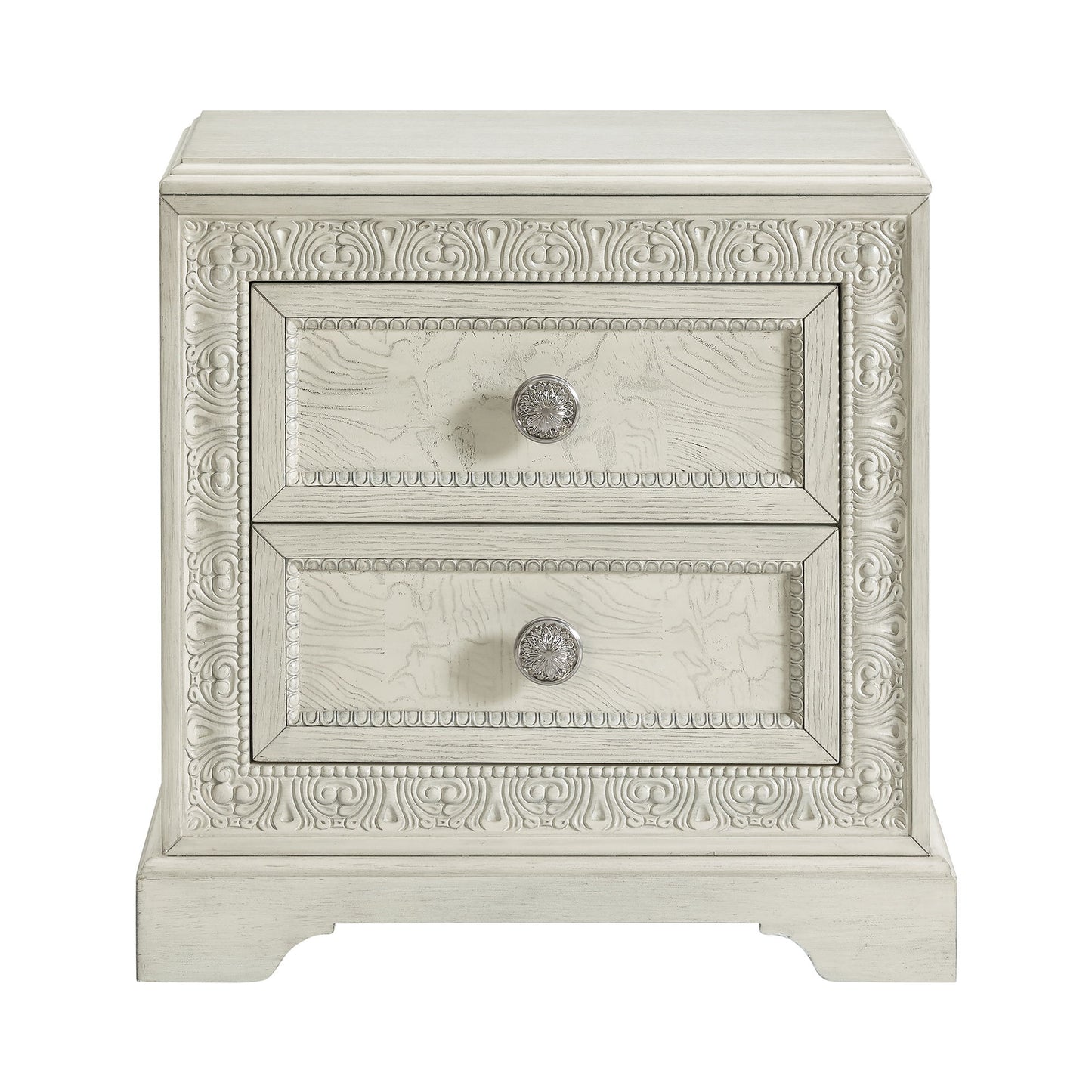 Romilly - Nightstand With USB - White