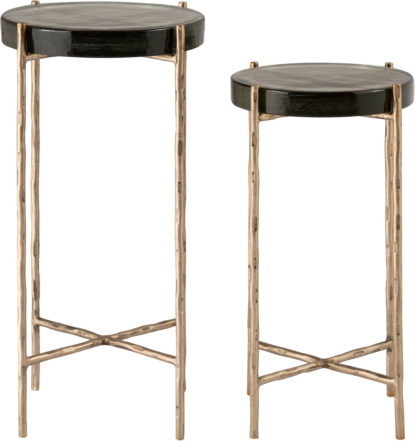 Vetra - Iron Base Bunching End Table - Brass