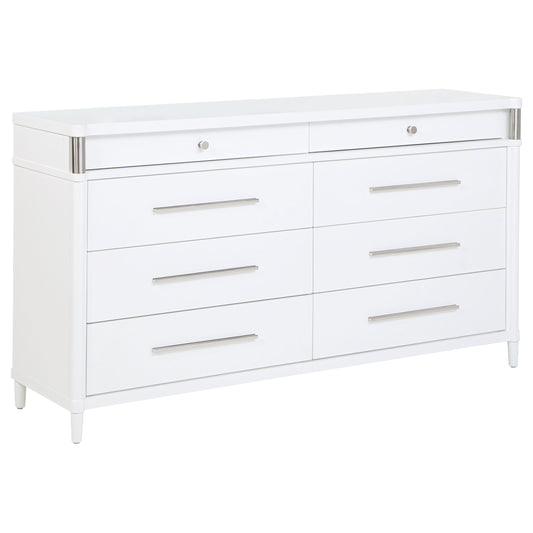 Gracemont 8-drawer Bedroom Dresser Cabinet White