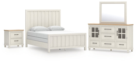 Shaybrock Queen Panel Bed, Dresser, Mirror and Nightstand