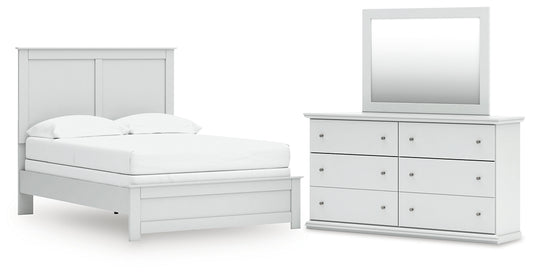 Bostwick Shoals Full Panel Bed, Dresser and Mirror