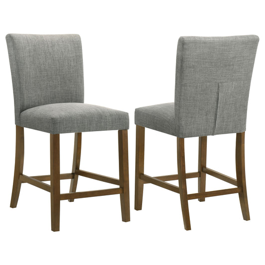Paxton Upholstered Counter Height Dining Chair Grey (Set of 2)