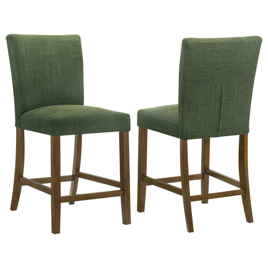 Paxton Upholstered Counter Height Dining Chair Green (Set of 2)