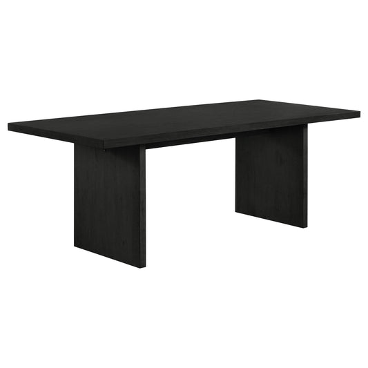Decker 82-inch Rectangular Wood Dining Table Black