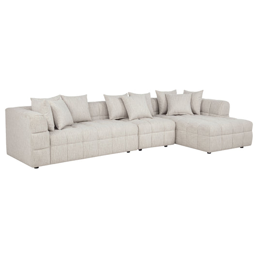 Amara 3-Piece Upholstered Sectional Sofa