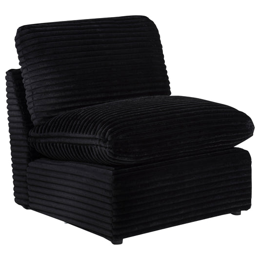 Collins Modular Armless Chair Black
