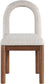 Conrad - Linen Dining Chair With Brown Legs