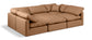 Indulge - Faux Leather 6 Piece Modular Sectional
