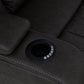 Wendell - Power Motion Recliner With Storage, USB & LED - Dark Gray