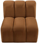 Arc - Velvet Straight Chair - Saddle