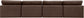 Comfy - Velvet Modular Armless Sofa 4 Seats