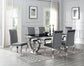 G-082-T-BLACK - Marble Dining Table - Black