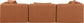 Cube - Modular 3 Piece Sofa - Cognac