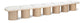 Pavilion - 7 Piece Modular Bench With Natural Base