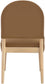 Varinelle - Velvet Upholstered Dining Chair (Set of 2) - Saddle