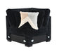 U281 - 6 Piece Setional With Right Chaise (1 LAF + 1 Wedge + 2 Armless Chair + 1 Console + 1 RAF Chaise) - Black