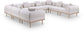 Laguna - 8 Piece Resilient Water Resistant Fabric 142" Upholstered Outdoor Patio Modular Sectional