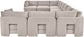 Hammond - Velvet Performance Fabric Upholstered 10 Piece Sectional