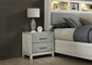 B261 - Nightstand - Light Beige / Dove Gray