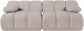 Orin - Velvet Performance Fabric Upholstered 2 Piece Modular Sofa