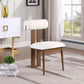 Dario - Faux Leather Dining Chair With Brown Frame (Set of 2)