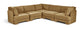 Hammond - Velvet Performance Fabric Upholstered 5 Piece Corner Sectional