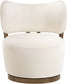 Elara - Velvet Upholstered Swivel Accent Chair - Stained Brown