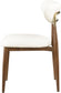 Ronda - Vegan Leather Upholstered Dining Side Chair - Walnut Legs