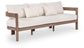 Newport - Water Resistant Fabric 86.75" Upholstered Outdoor Patio Sofa