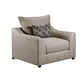 Petillia - Chair With Pillow - Sandstone Fabric