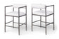 Axis - Linen Textured Cream Fabric Upholstered Counter Stool (Set of 2)