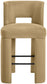 Zuno - Velvet Performance Fabric Upholstered Bar Stool (Set of 2)