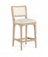 Atrium - Counter Stool With Brushed Natural Base (Set of 2)