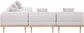 Laguna - 5 Piece 106.5" Upholstered Outdoor Patio Modular Sectional