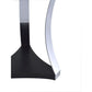 Geiger - End Table - Black Glass & Chrome