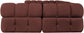 Orin - U-Shaped Velvet 6 Piece Modular Sectional